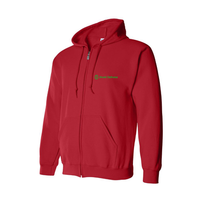 Men's Ahold Delhaize Vertical Logo  Zipper Hoodie