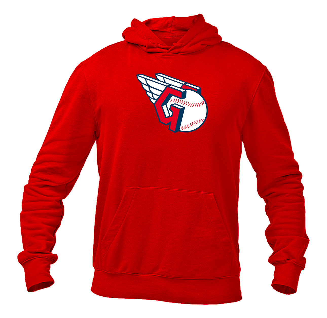 Men's Cleveland Guardians Logo Pullover Hoodie