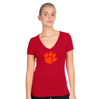 Women's Clemson Tigers Next Level V-Neck T-Shirt
