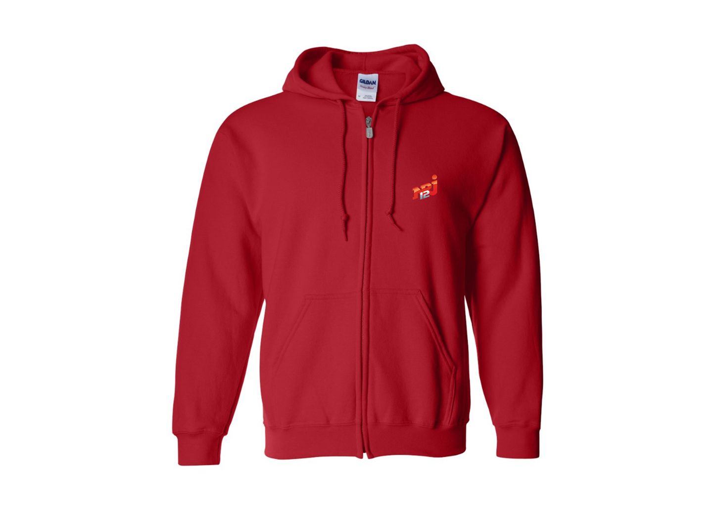 Men's NRJ 12 Logo Gildan  Heavy Blend Full Zip Hooded Sweatshirt