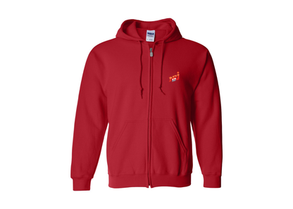 Men's NRJ 12 Logo Gildan  Heavy Blend Full Zip Hooded Sweatshirt