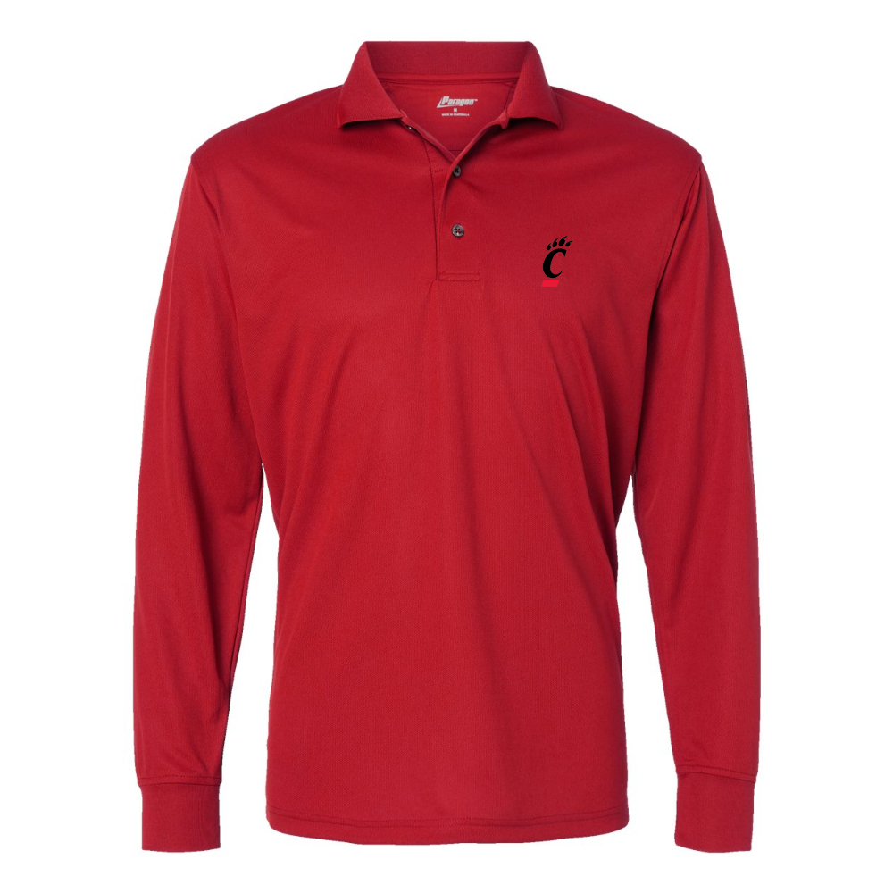 Men's Cincinnati Bearcats Paragon Prescott Long Sleeve Polo
