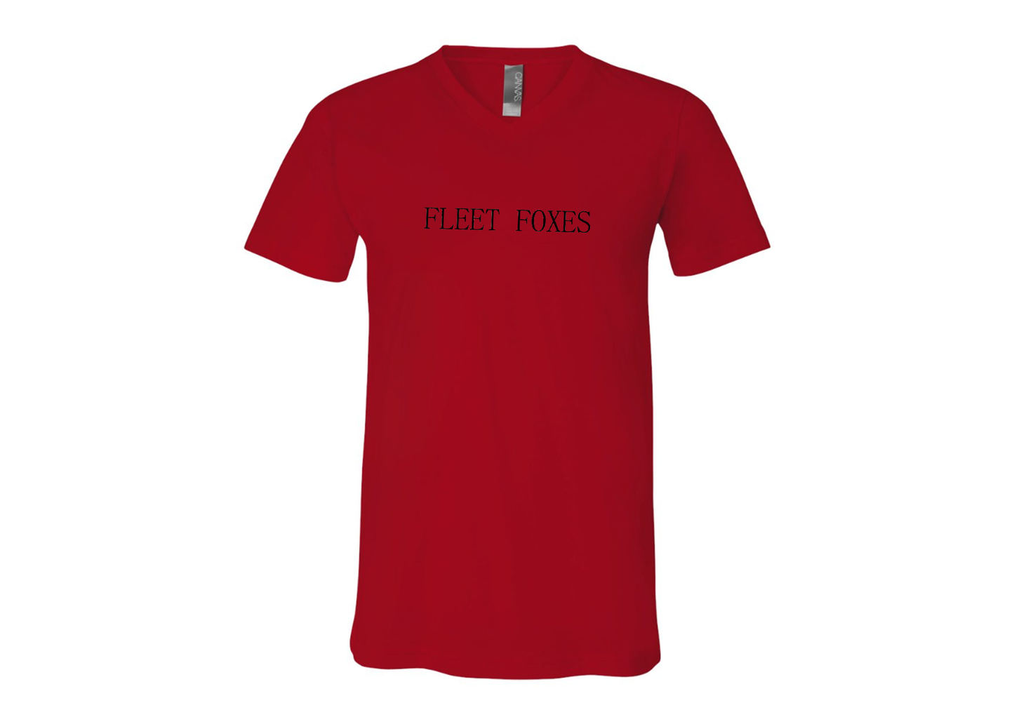 Fleet Foxes Logo BELLA  CANVAS - Jersey V-Neck T-Shirt