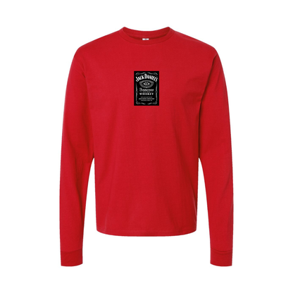 Youth Jack Daniels Logo Cotton Long Sleeve T-Shirt