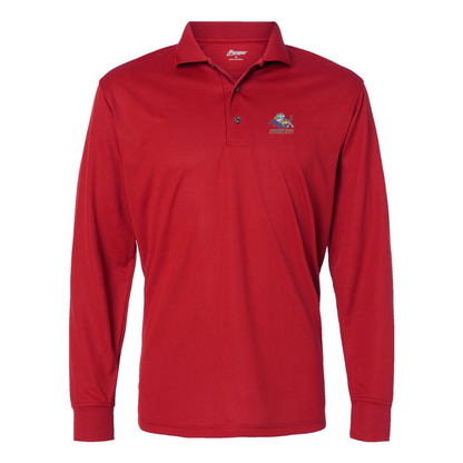 Men's Savannah State Tigers Logo Paragon Prescott Long Sleeve Polo