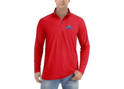 Men's The Summit League Lightweight Quarter-Zip Athletic Shirt Long Sleeve Performance Wear