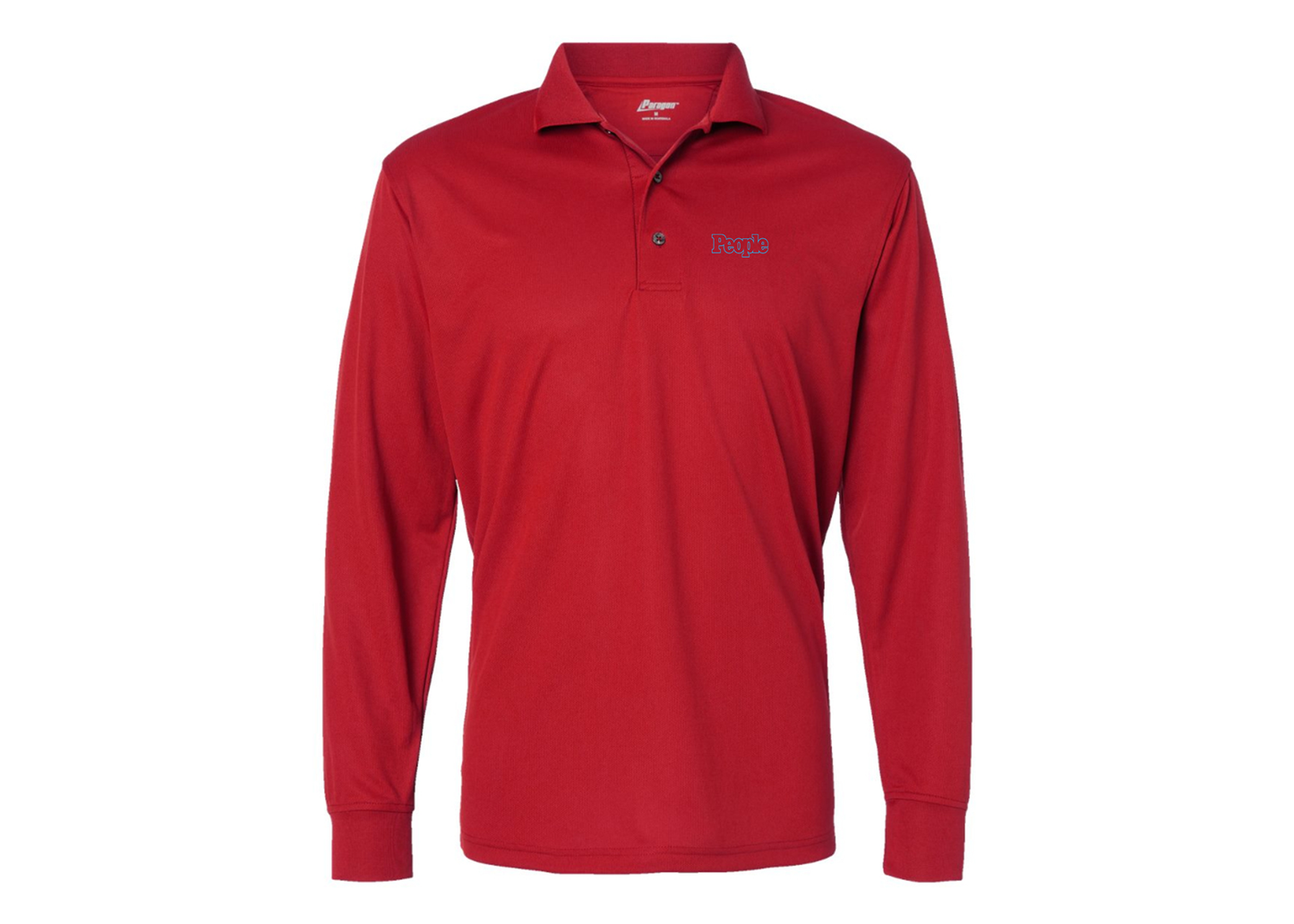 Men's People Magazine Logo Paragon Prescott Long Sleeve Polo