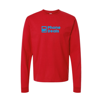 Youth MrPhoneDeals Logo Cotton Long Sleeve T-Shirt