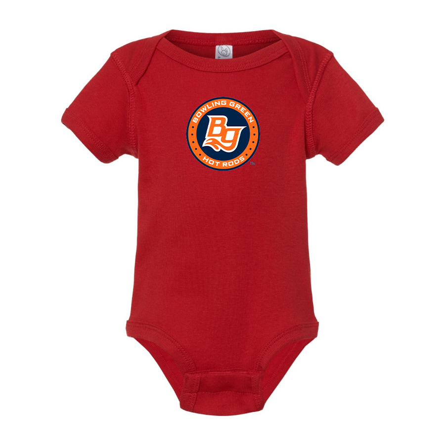 Bowling Green Hot Rods Logo Baby Onesie Romper