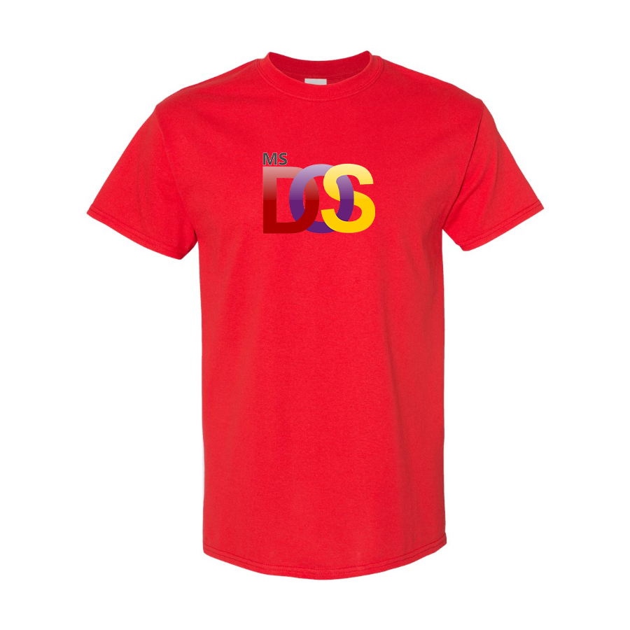 Men's MS DOS Logo Cotton T-Shirt