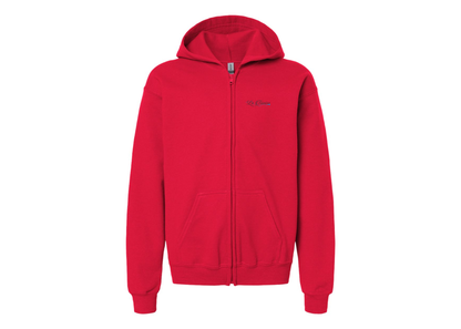 Gildan Heavy Blend Youth La Tamise Logo Full Zip Hooded Sweatshirt