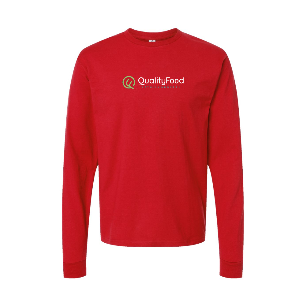Youth Quality Food Logo Cotton Long Sleeve T-Shirt