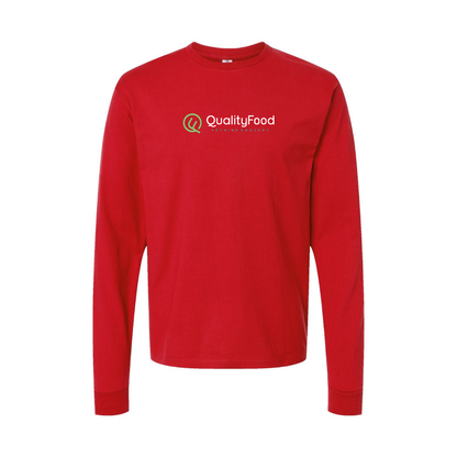 Youth Quality Food Logo Cotton Long Sleeve T-Shirt
