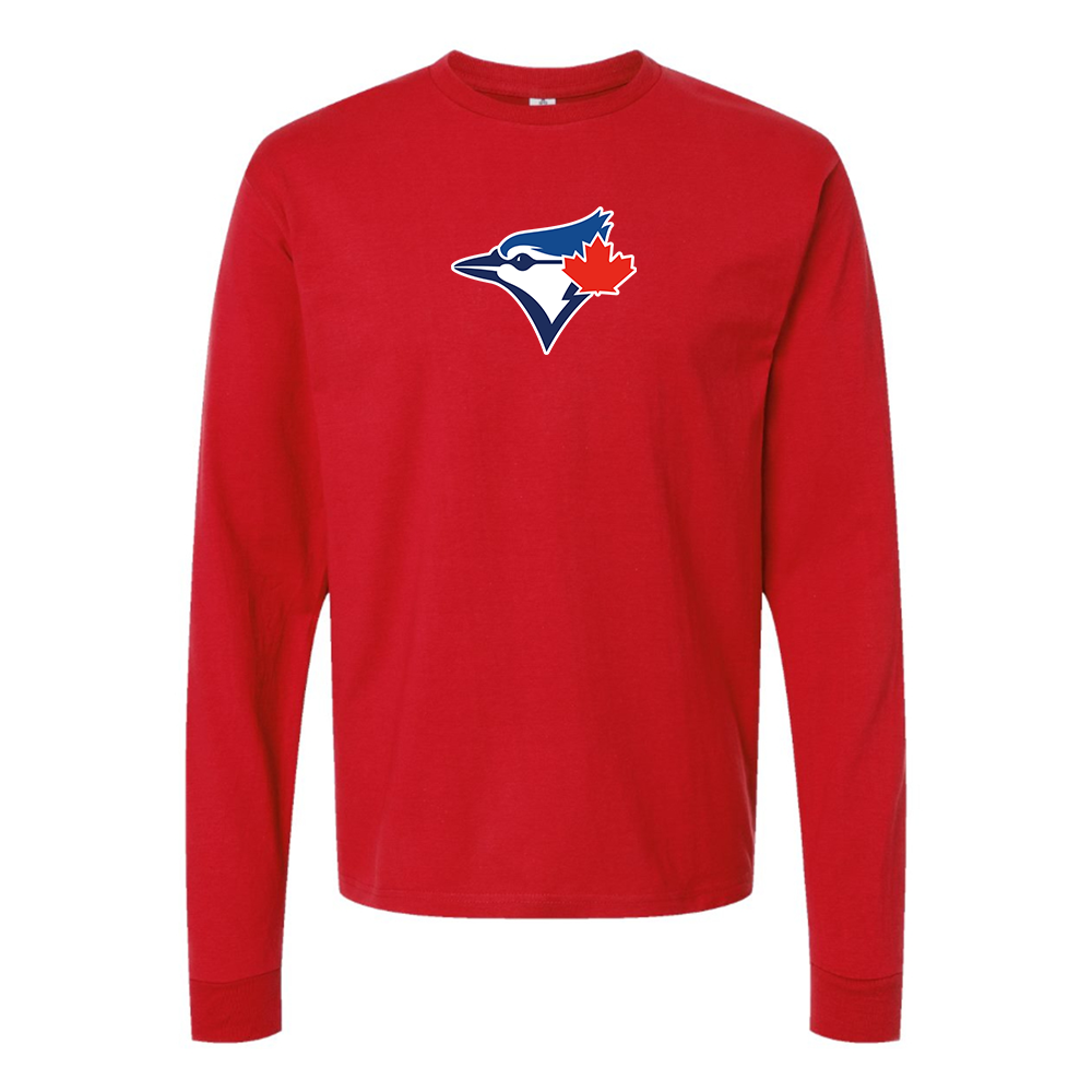 Men's Bluefield Blue Jays Logo Long Sleeve T-Shirt