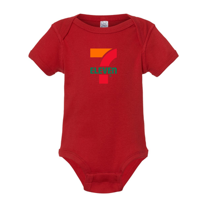 7 Eleven Logo  Rabbit Skins Infant Baby Rib Bodysuit