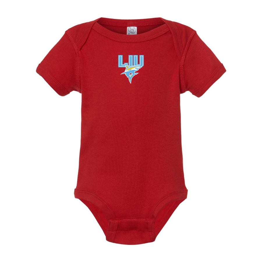 LIU Brooklyn Blackbirds Logo Baby Romper Onesie