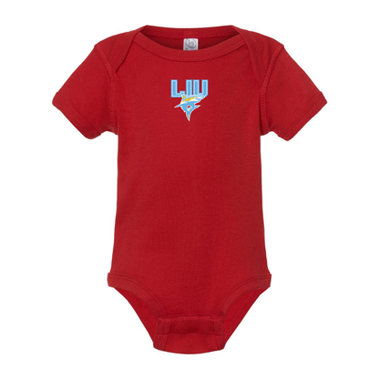 LIU Brooklyn Blackbirds Logo Baby Romper Onesie