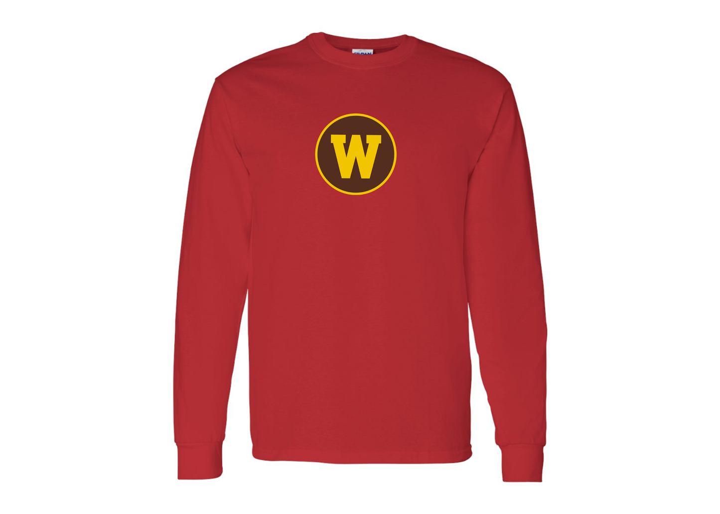 Men's Western Michigan Broncos Gildan Heavy Cotton Long Sleeve T-Shirt