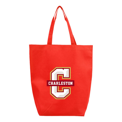 Charleston Cougars Q-Tees Non-Woven Gusset Bottom Tote