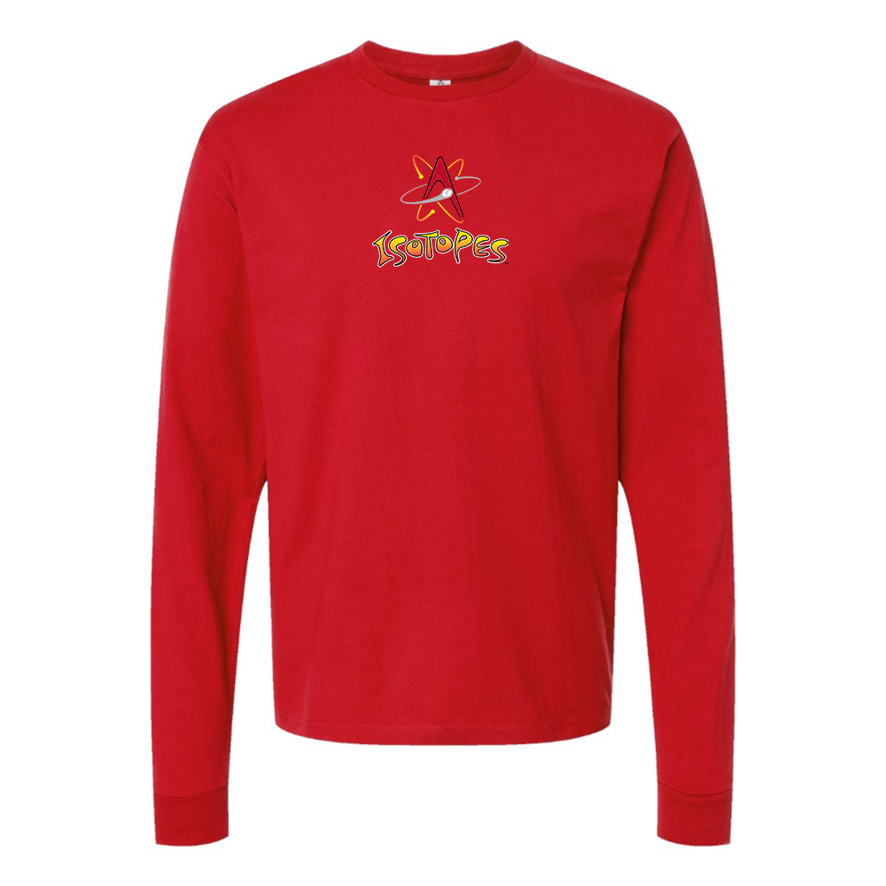 Youth Albuquerque Isotopes Logo Cotton Long Sleeve T-Shirt
