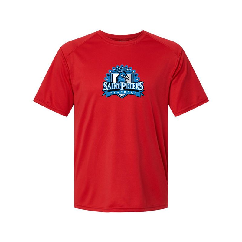 Men's Saint Peters Peacocks Logo Polyester T-Shirt