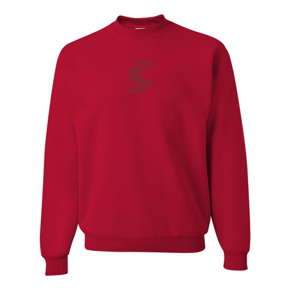 Men's Santa Clara Broncos Logo  JERZEES NuBlend Crewneck Sweatshirt
