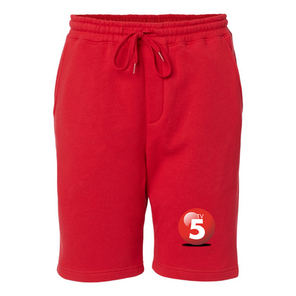 Men's  ABC TV5 Logo Independent Trading Co Midweight Fleece Shorts