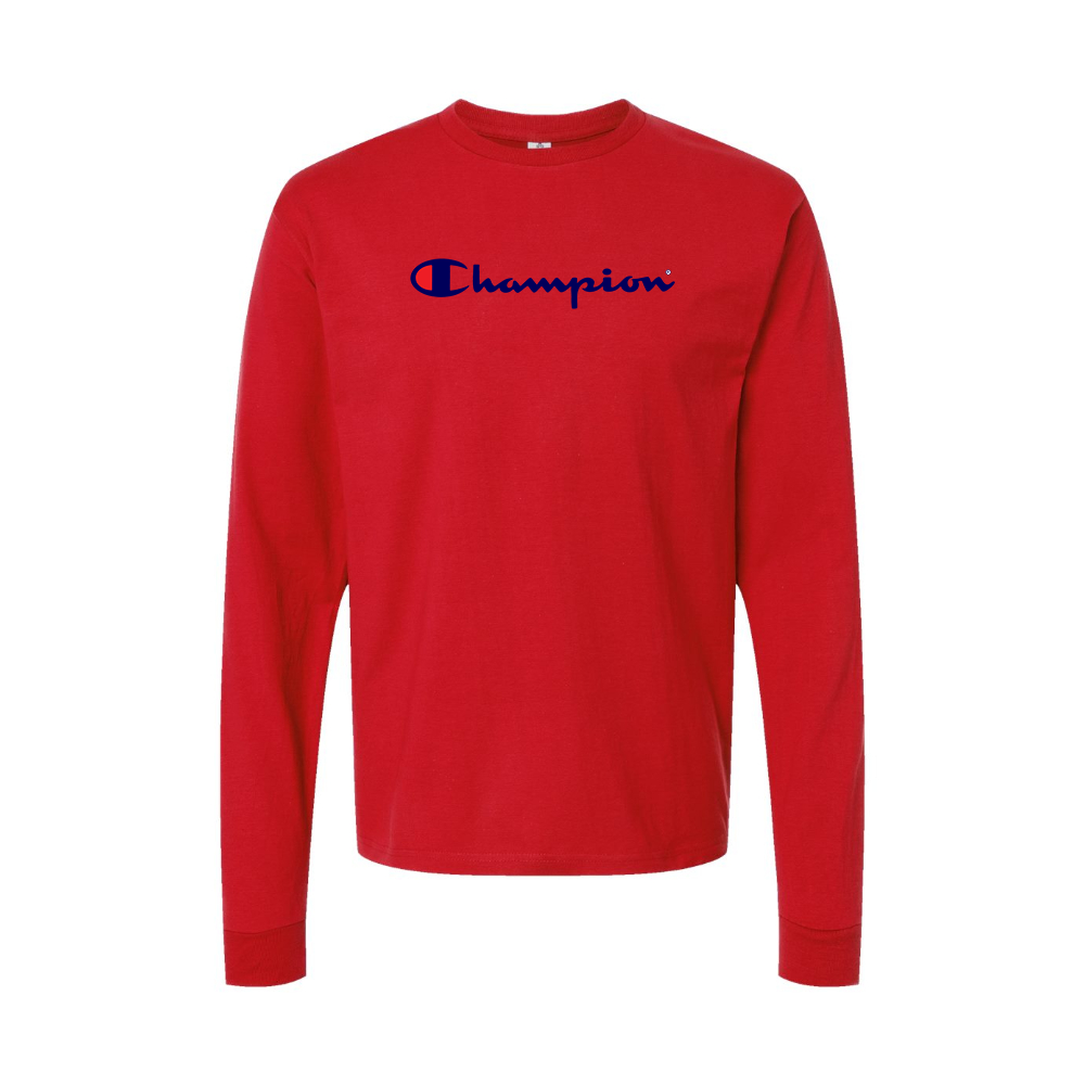 Youth  Champion Logo Cotton Long Sleeve T-Shirt