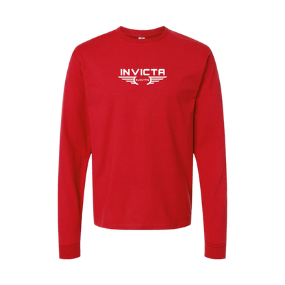 Youth Invicta Electric Logo Cotton Long Sleeve T-Shirt
