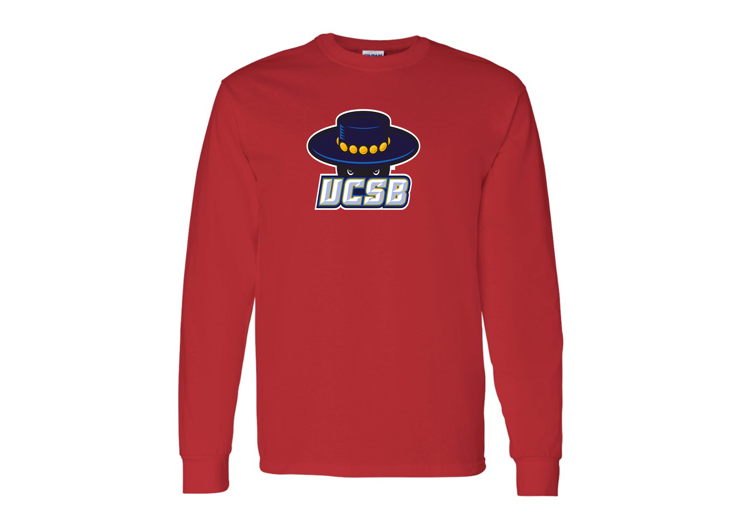 Men's UCSB Gauchos Gildan Heavy Cotton Long Sleeve T-Shirt
