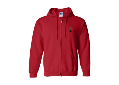 Men's Montana Grizzliesl Gildan  Heavy Blend Full Zip Hooded Sweatshirt