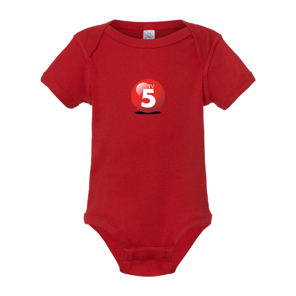 ABC TV5 Logo Rabbit Skins Infant Baby Rib Bodysuit