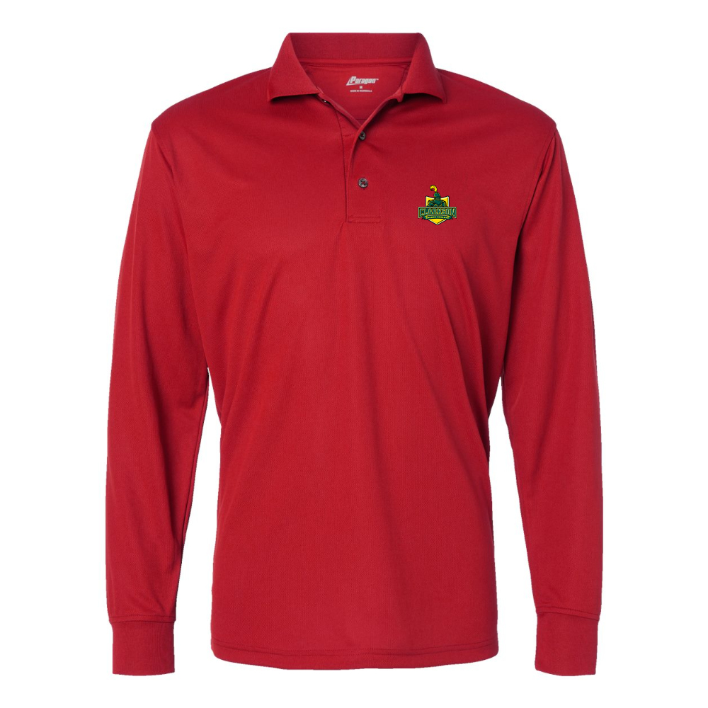 Men's Clarkson Golden Knights Paragon Prescott Long Sleeve Polo