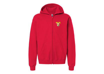 Gildan Heavy Blend Youth Valparaiso Crusaders Full Zip Hooded Sweatshirt