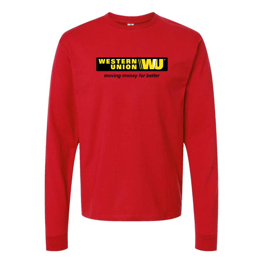 Men's Wastern Union Logo Long Sleeve T-Shirt