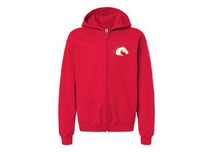 Gildan Heavy Blend Youth Texas Arlington Mavericks Full Zip Hooded Sweatshirt