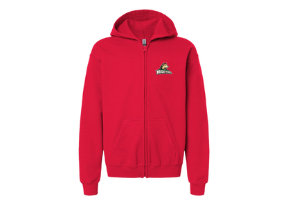 Gildan Heavy Blend Youth Wright State Raiders Full Zip Hooded Sweatshirt