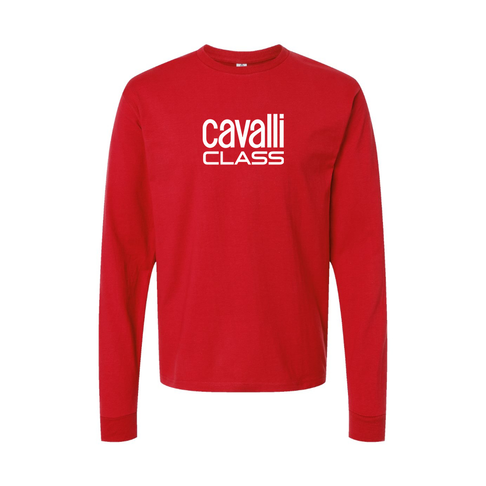 Men's Cavalli Class Logo Long Sleeve T-Shirt