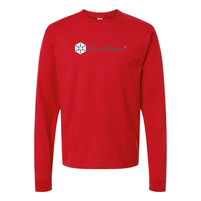 Men's SilverStone Logo Cotton Long Sleeve T-Shirt
