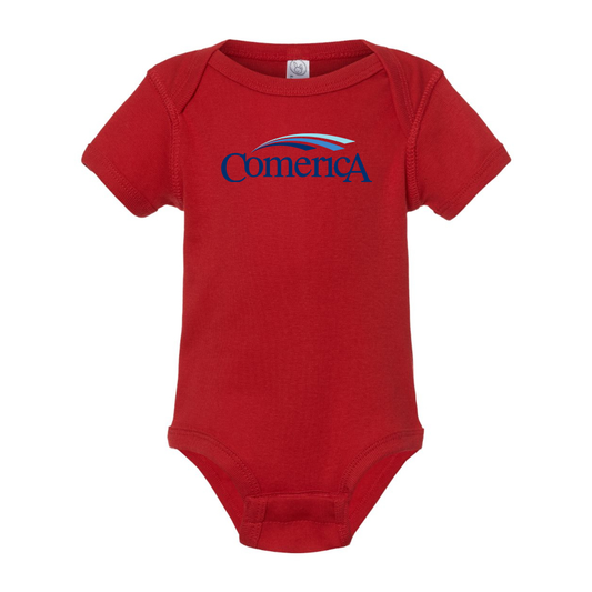 Comerica  Logo Baby Onesie Romper