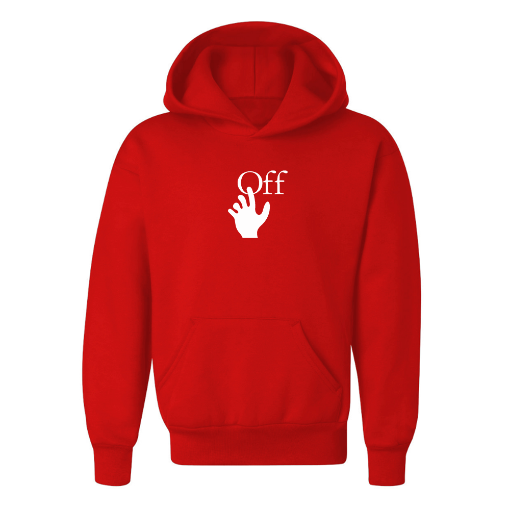 Youth Off-White Hand Logo Pullover Hoodie