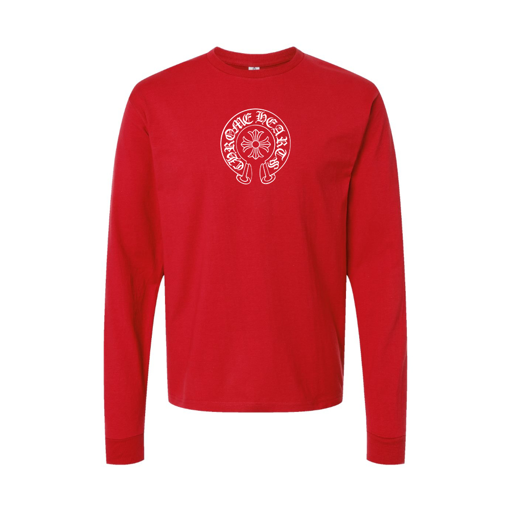 Men's Chrome Hearts Logo Long Sleeve T-Shirt