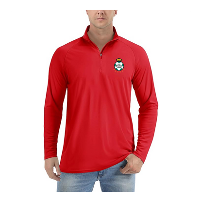 Men's Santos Laguna Soccer  Lightweight Quarter-Zip Athletic Shirt Long Sleeve Performance Wear