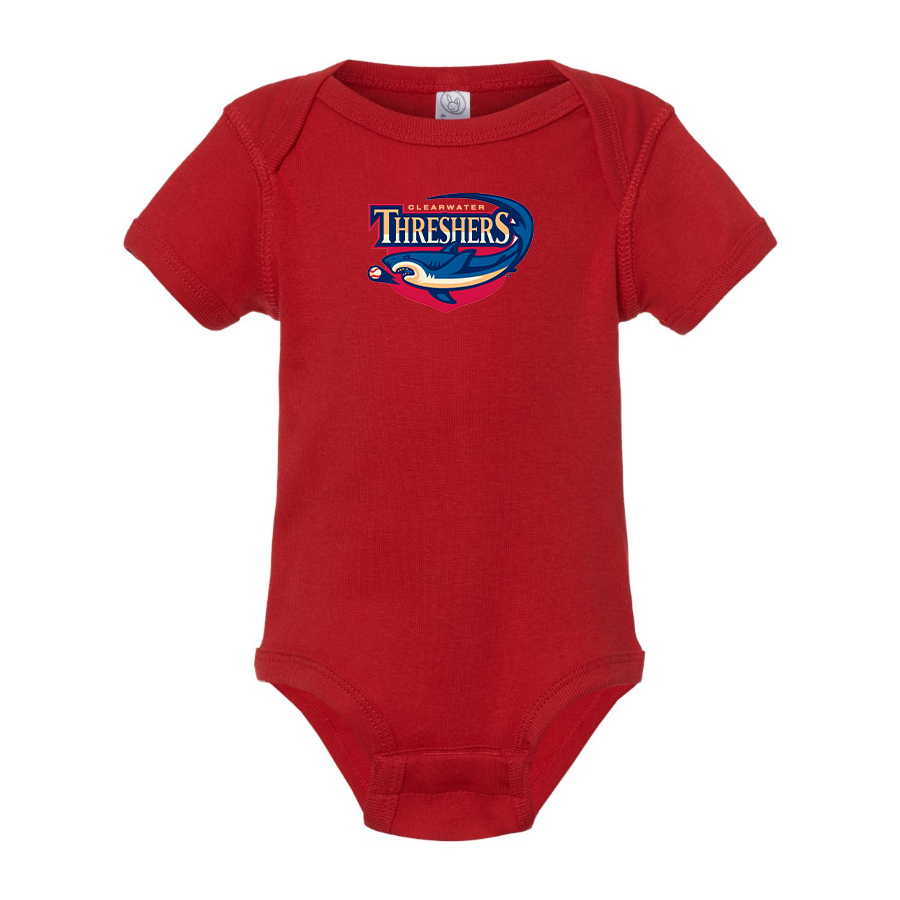 Clearwater Threshers Logo Baby Onesie Romper