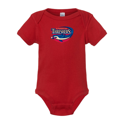 Clearwater Threshers Logo Baby Onesie Romper