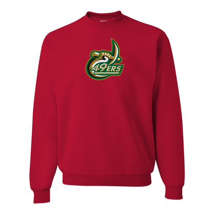 Men's  Charlotte 49ers JERZEES NuBlend Crewneck Sweatshirt