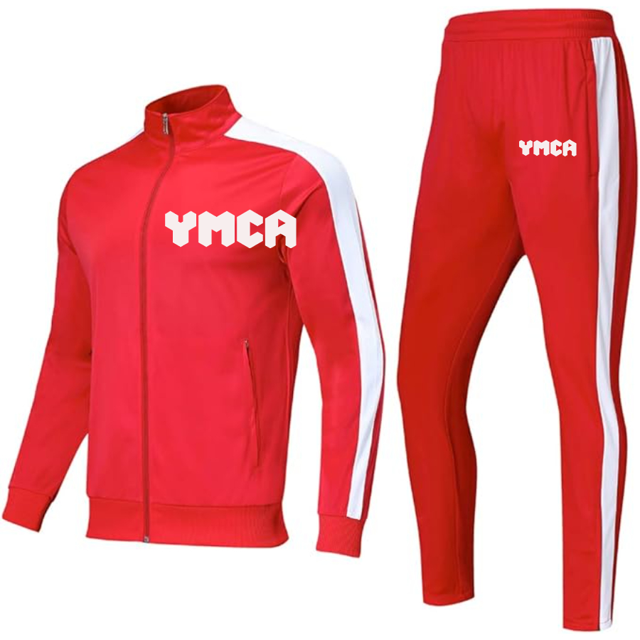 Men's   YMCA Mauve  Dri-Fit TrackSuit