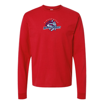 Youth Binghamton Rumble Ponies Logo Cotton Long Sleeve T-Shirt
