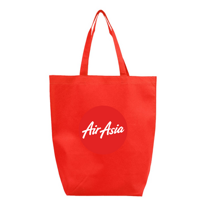 Air Asia Logo Q-Tees Non-Woven Gusset Bottom Tote