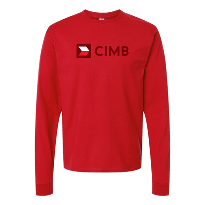 Men's CIMB  Logo Cotton Long Sleeve T-Shirt